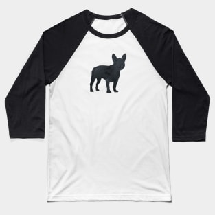 French Bulldog, Frenchie, Dog Silhouette Baseball T-Shirt